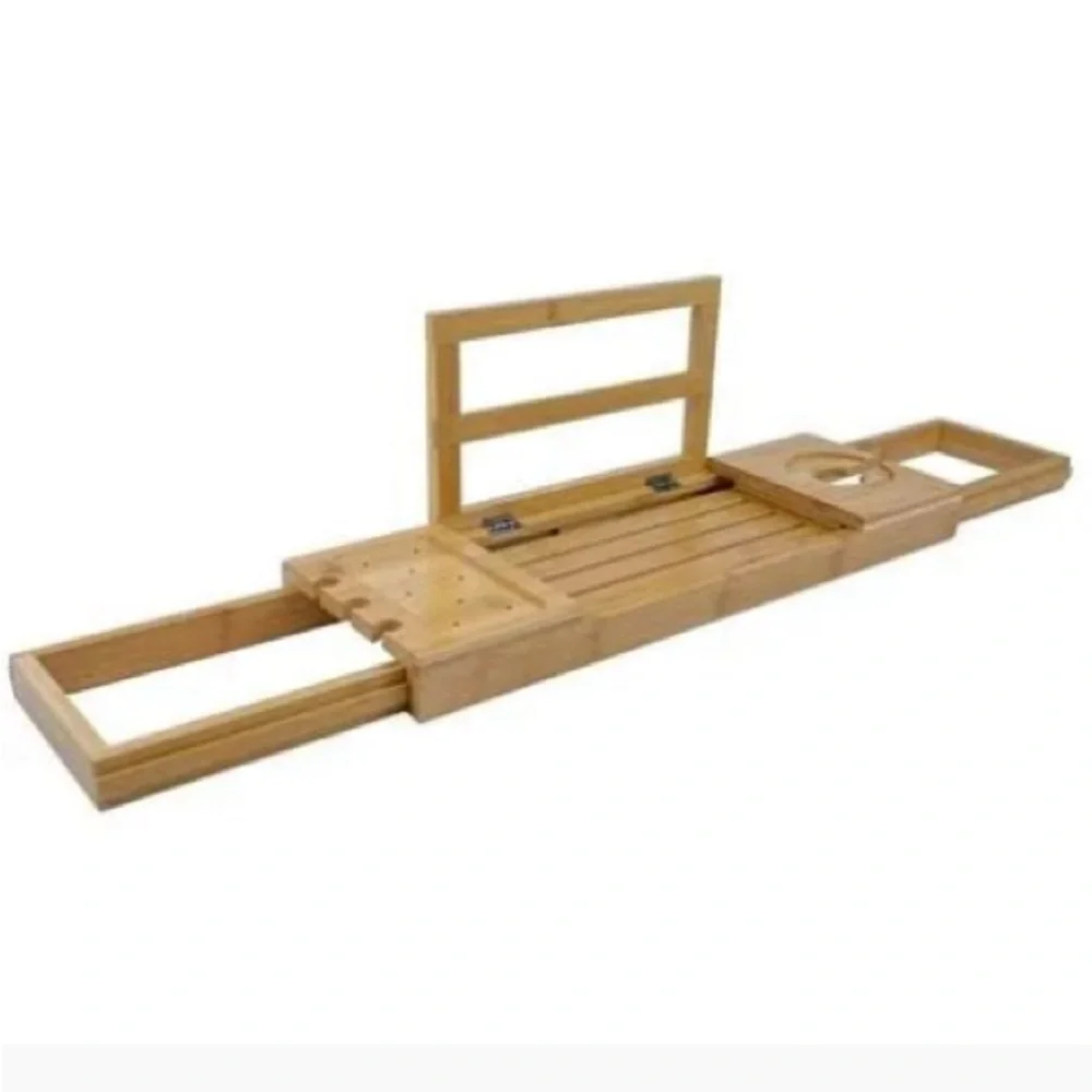 Elegant Brown Bathtub Tray